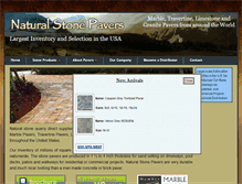 Tablet Screenshot of naturalstonepavers.org